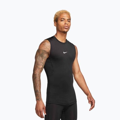 Футболка чоловіча Nike Pro Dri-Fit Tight Sleeveless Fitness black/white