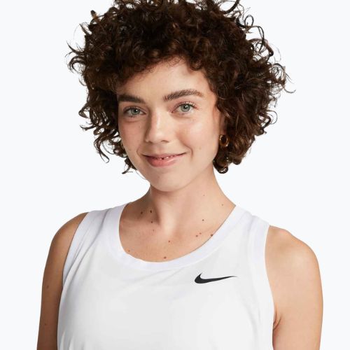 Жіноча тренувальна футболка Nike Dri-Fit Racerback Tank Top white/black