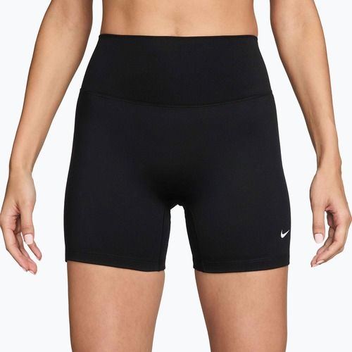 Шорти жіночі Nike One High-Waisted Biker 5" black/white