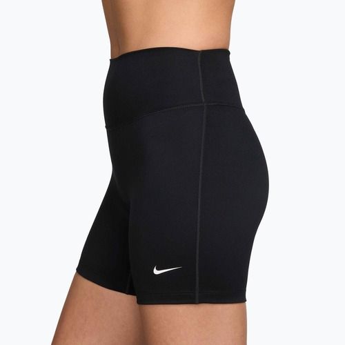 Spodenki damskie Nike One High-Waisted Biker 5" black/white