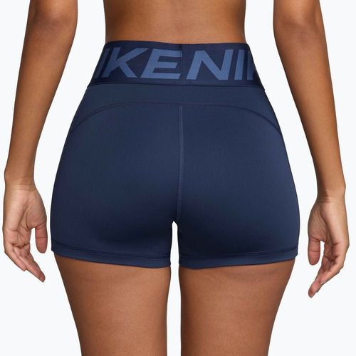 Шорти жіночі Nike Pro Sculpt High Waisted 3" Biker midnight navy/white