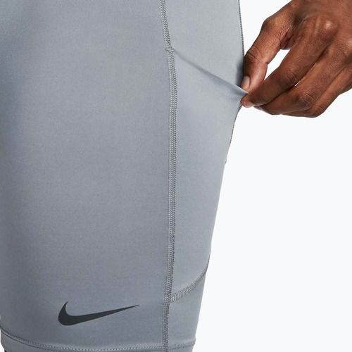 Шорти для тренувань чоловічі Nike Pro Dri-Fit Fitness Long smoke grey/black