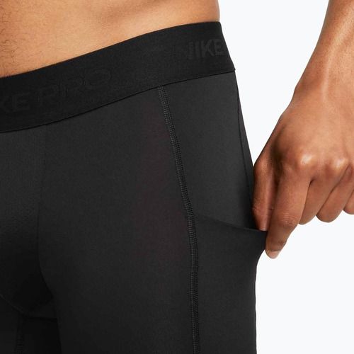 Шорти для тренувань чоловічі Nike Pro Dri-Fit Fitness Long black/white