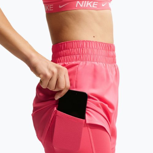 Шорти жіночі Nike One Dri-Fit High-Waisted 3" 2In1 sea coral/white