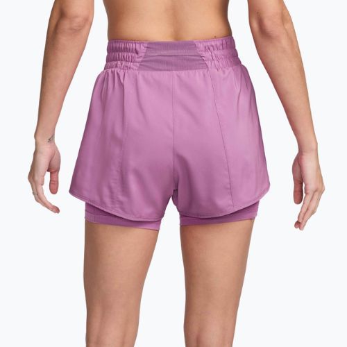 Жіночі шорти Nike One Dri-Fit High-Waisted 3" 2In1 light magenta/white