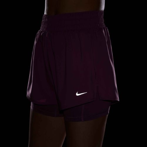 Жіночі шорти Nike One Dri-Fit High-Waisted 3" 2In1 light magenta/white