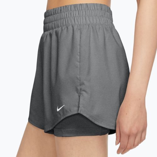 Жіночі шорти Nike One Dri-Fit High-Waisted 3" 2In1 smoke grey/heather/white
