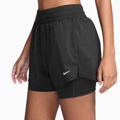 Жіночі шорти Nike One Dri-Fit High-Waisted 3" 2In1 black/white