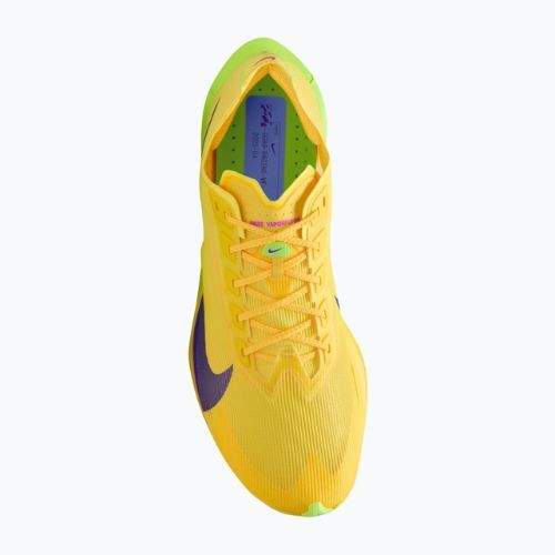 Кросівки для бігу чоловічі Nike Vaporfly 4 citron pulse/laser orange/indigo burst
