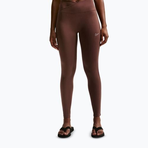 Legginsy damskie Nike One High-Waisted Seamless light chocolate
