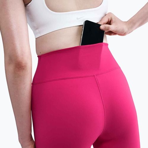 Легінси жіночі Nike One Seamless Front rush pink/white