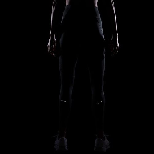 Легінси для бігу жіночі Nike Tempo Swoosh Run High-Waisted 7/8 black/white