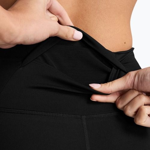 Легінси для бігу жіночі Nike Tempo Swoosh Run High-Waisted 7/8 black/white