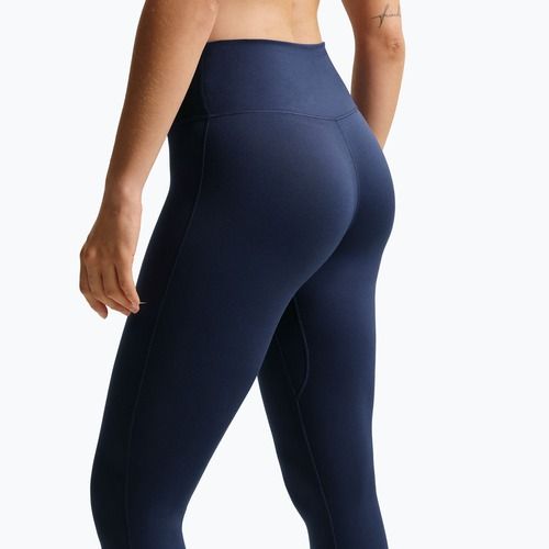 Легінси жіночі Nike One Seamless Front High-Waisted midnight navy/white