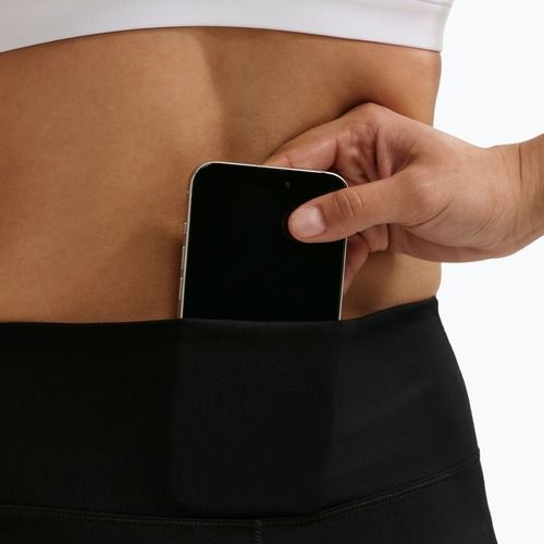 Легінси жіночі Nike One Seamless Front High-Waisted black/white