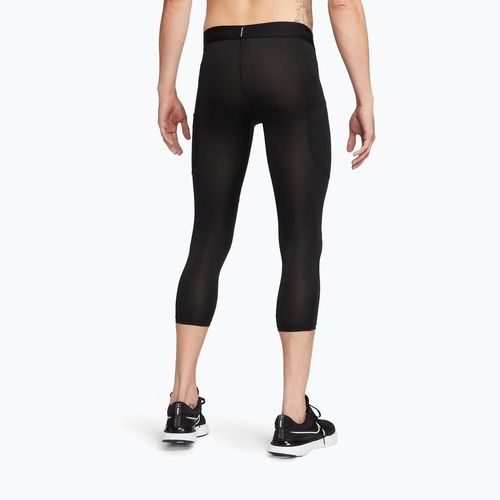 Легінси для тренувань чоловічі Nike Pro Dri-Fit 3/4 Tight Fitness black/white