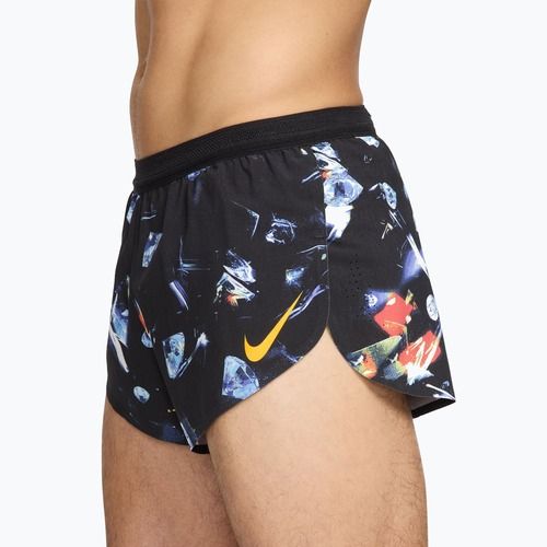 Шорти для бігу чоловічі Nike AeroSwift Dri-Fit ADV Brief Lined 2" black/laser orange