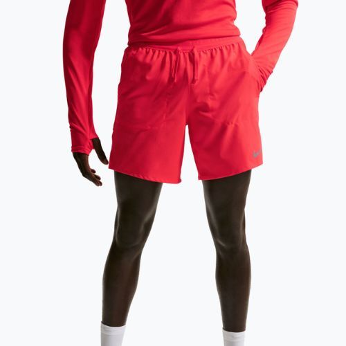 Чоловічі бігові шорти Nike Stride Dri-Fit Brief-Lined 7" light crimson