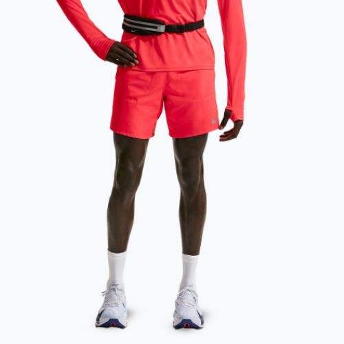 Чоловічі бігові шорти Nike Stride Dri-Fit Brief-Lined 7" light crimson