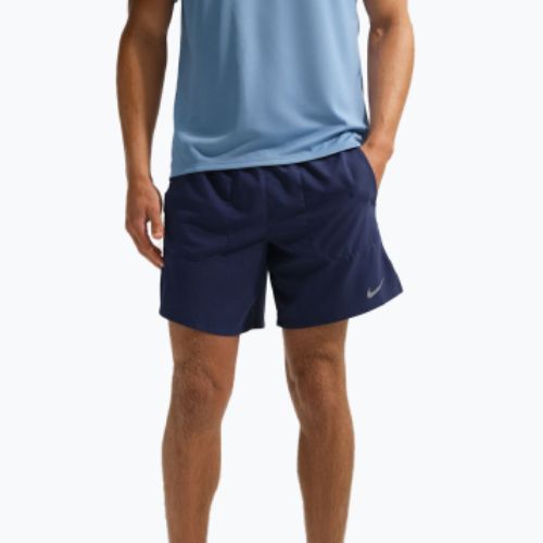 Чоловічі бігові шорти Nike Stride Dri-Fit Brief-Lined 7" midnight navy
