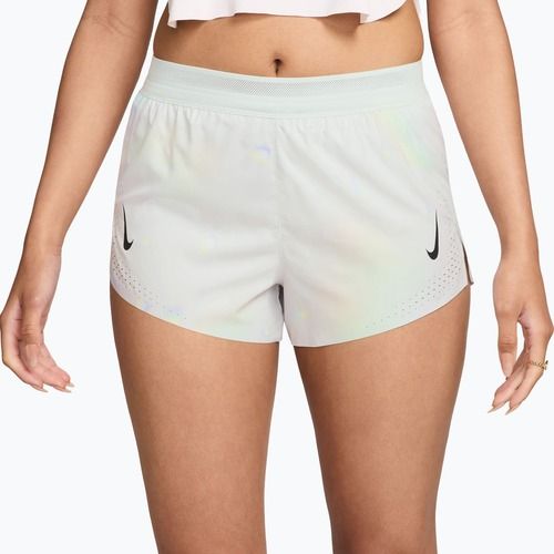 Шорти для бігу жіночі Nike AeroSwift Dri-Fit ADV Mid-Rise Brief Lined 3" off white/white/black