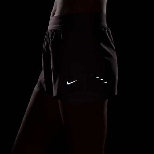 Шорти для бігу жіночі Nike Swift Mid-Rise 2in1 tattoo/light violet ore