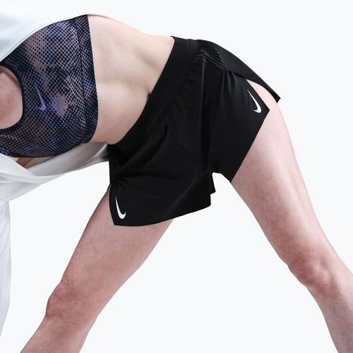 Шорти для бігу жіночі Nike AeroSwift Dri-Fit ADV Mid-Rise 3" black/white
