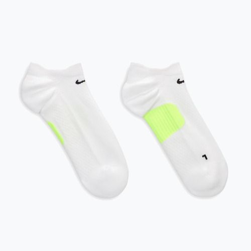 Шкарпетки Nike Running Midweight No-Show white/volt/black