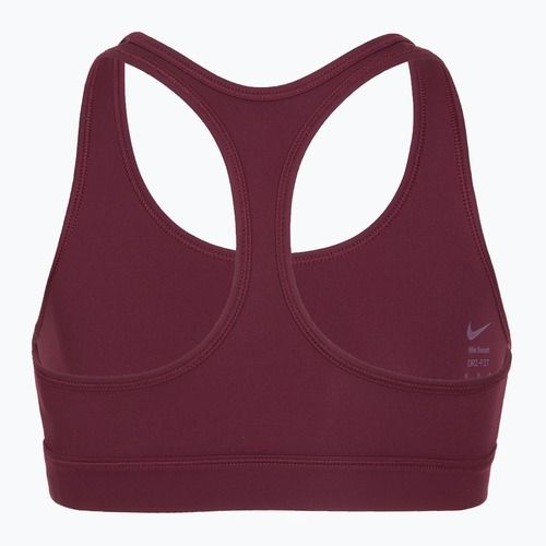 Бюстгальтер для тренувань дитячий Nike Swoosh bordeaux/white