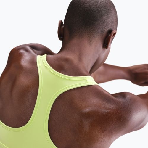 Тренувальний бюстгальтер Nike Swoosh Medium Support light lemon twist/stone mauve/white