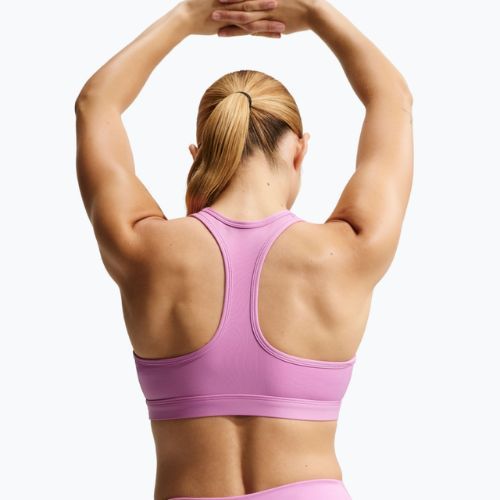 Тренувальний бюстгальтер Nike Swoosh Medium Support light magenta/white