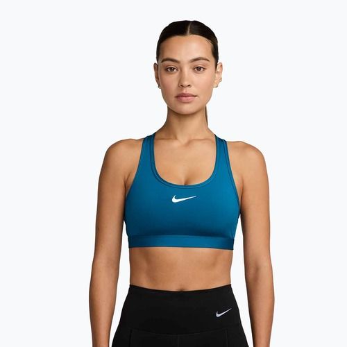 Бюстгальтер для тренувань Nike Swoosh Medium Support green abyss/white