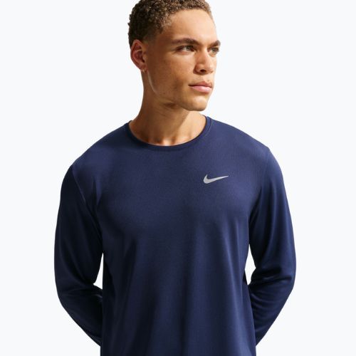 Лонгслів для бігу чоловічий Nike Miler Dri-Fit UV midnight navy