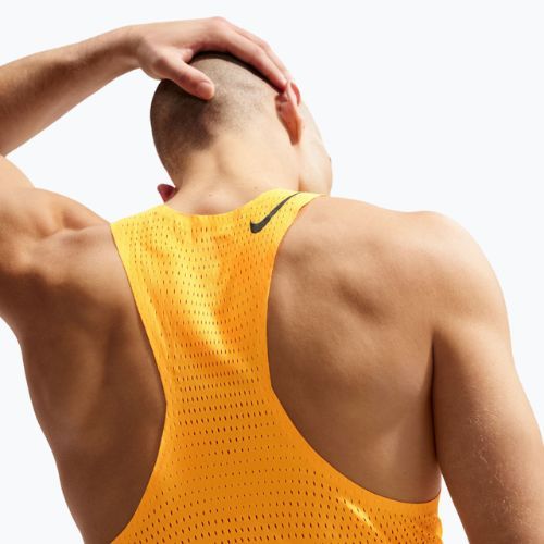 Футболка для бігу чоловіча Nike AeroSwift Dri-Fit ADV laser orange/black