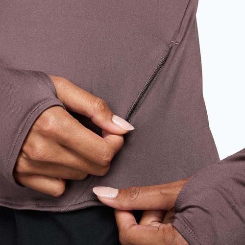 Лонгслів для бігу жіночий Nike Swift Dri-Fit UV 1/4-Zip tattoo