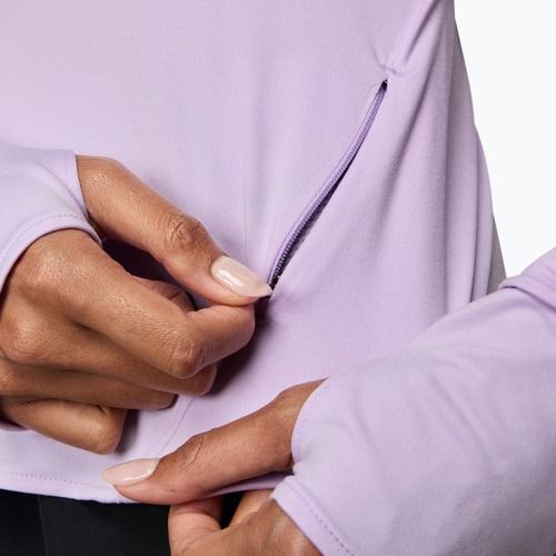 Лонгслів для бігу жіночий Nike Swift Dri-Fit UV 1/4-Zip violet mist