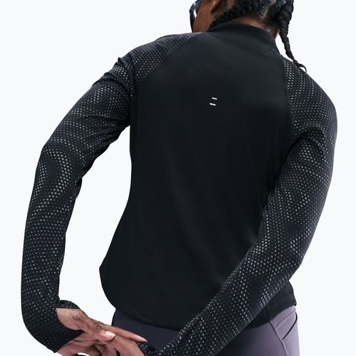 Лонгслів для бігу жіночий Nike Tempo Flash Dri-Fit 1/4 Zip black