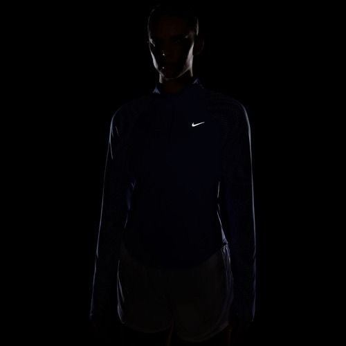 Лонгслів для бігу жіночий Nike Tempo Flash Dri-Fit 1/4 Zip sapphire/black/white