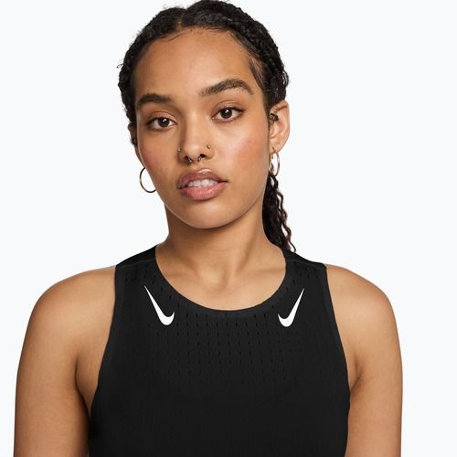 Футболка для бігу жіноча Nike AeroSwift Dri-Fit ADV Singlet black/white