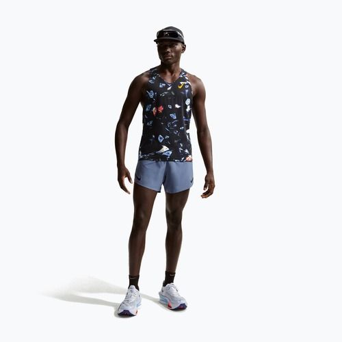 Футболка для бігу чоловіча Nike AeroSwift Dri-Fit ADV Singlet black/laser orange