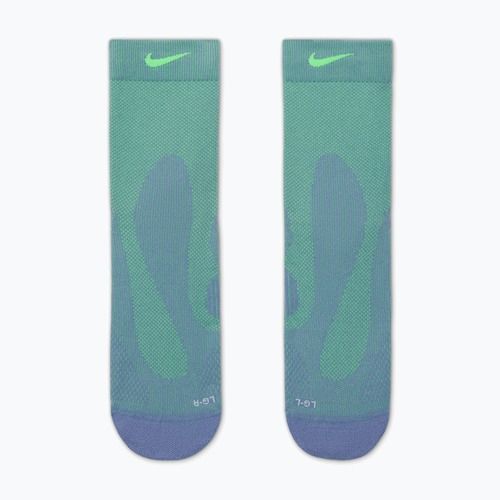Шкарпетки Nike Running Lightweight Micro Crew iron purple/voltage green/voltage green