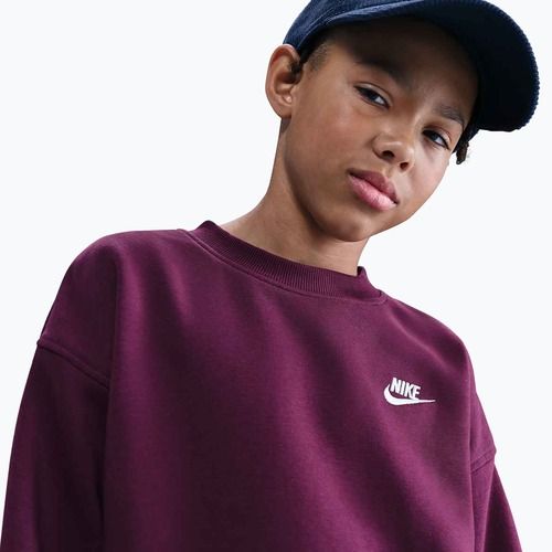 Кофта дитяча Nike Sportswear Club Fleece bordeaux/white