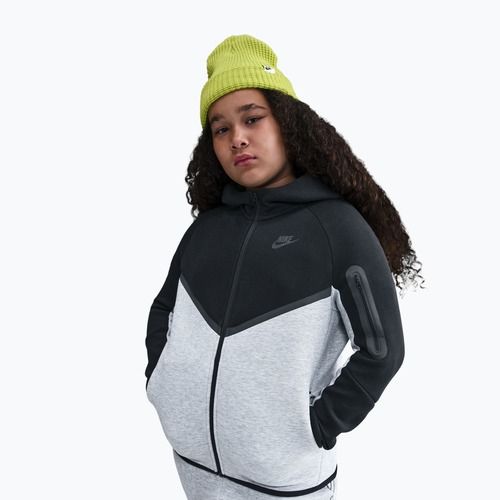 Кофта дитяча Nike Sportswear Tech Fleece Full-Zip dark grey heather/black/black/black