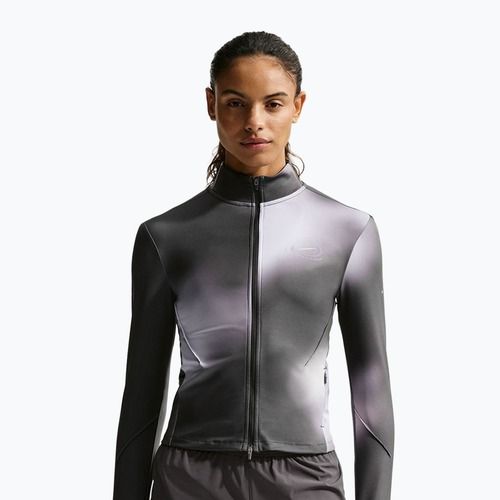 Кофта для бігу жіноча Nike Swift Dri-Fit Full Zip Mid-Layer dark smoke grey/light smoke grey