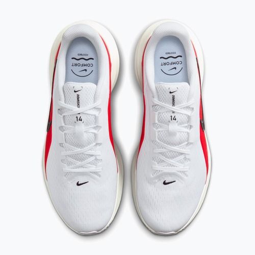 Кросівки для бігу чоловічі Nike Downshifter 14 white/summit white/bright crimson/black