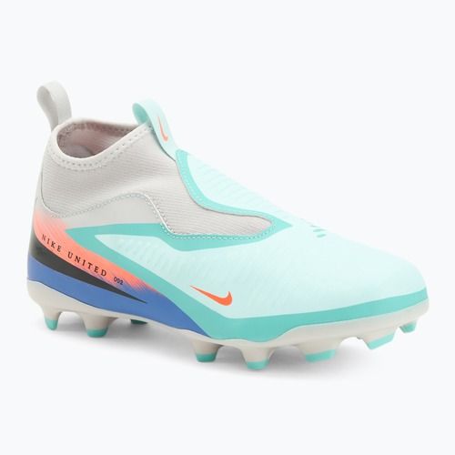 Кросівки футбольні дитячі Nike United Phantom 6 High Academy Jr FG/MG pistachio frost/hyper orange