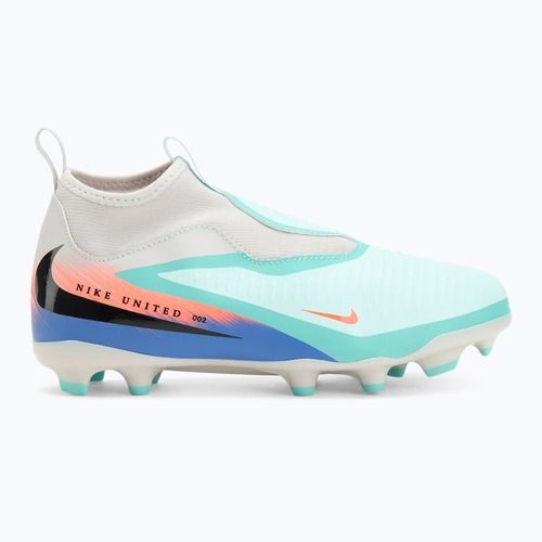 Кросівки футбольні дитячі Nike United Phantom 6 High Academy Jr FG/MG pistachio frost/hyper orange