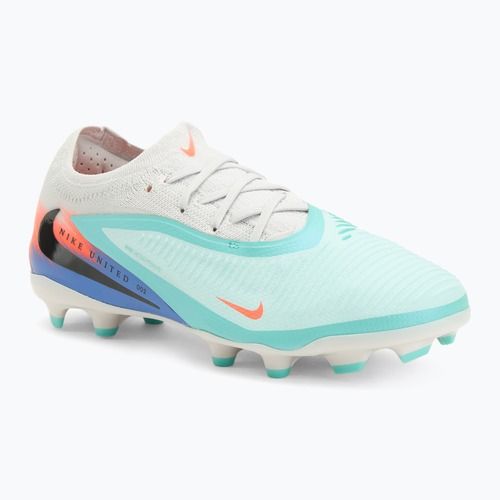 Кросівки футбольні чоловічі Nike United Phantom 6 Low Pro Jr FG/MG pistachio frost/hyper orange