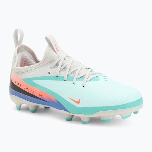 Кросівки футбольні чоловічі Nike United Phantom 6 Low Academy Jr FG/MG pistachio frost/hyper orange