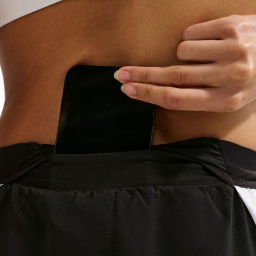 Штани для бігу жіночі Nike Tempo Swoosh Dri-Fit Mid-Rise 7/8 black/white